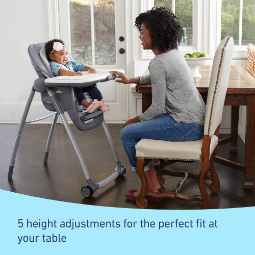 그라코 Graco Table2Table Premier Fold 7 in 1 Convertible High Chair Converts to Dining Booster Seat, Kids Table, and More, Maison