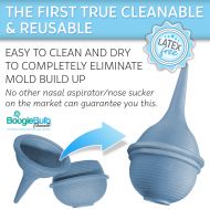 BoogieBulb Baby Nasal Aspirator and Booger Sucker for Newborns Toddlers & Adult - BPA Free - Blue...