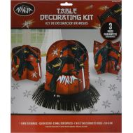 amscan Boys Black Ninja Birthday Party Table Decorating Kit (23 Piece), Multicolor, One Size