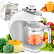 Elechomes NutriChef Digital Baby Food Maker Machine - 2-in-1 Steamer Cooker and Puree Blender Baby Food Processor with Steam Timer - Steam, Blend Organic Homemade Food for Newborn Babies, In