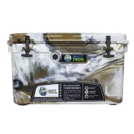 Frosted Frog Desert Camo 45 Quart Ice Chest Heavy Duty High Performance Roto-Molded Commercial Grade Insulated Cooler
