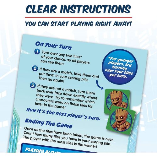  Wonder Forge Marvel Matching Game for Boys and Girls Age 3 to 5 A Fun and Fast Superhero Memory Game