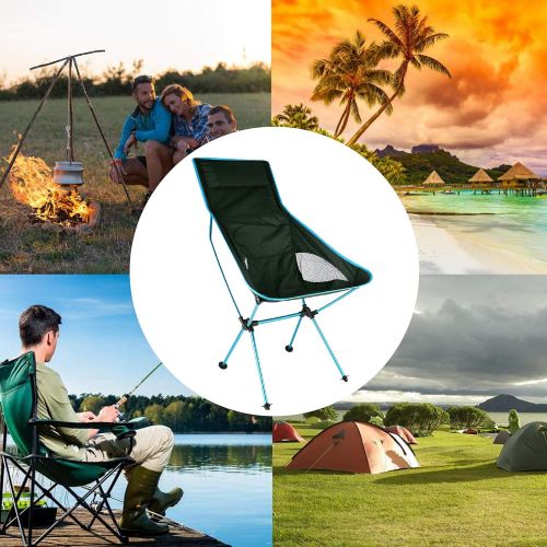  Azarxis Mini Camping Stool for Child, Folding Chair Lightweight Portable Heavy Duty Compact Army Fishing Beach Backpacking Hiking Picnic Lawn Camp Travel Garden with Carry Bag