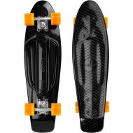 Ridge Skateboards Recycled 27 Cruiser Skateboard, Black/Orange, 27 inches