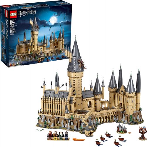  LEGO Harry Potter Hogwarts Castle 71043 Castle Model Building Kit With Harry Potter Figures Gryffindor, Hufflepuff, and more (6,020 Pieces)