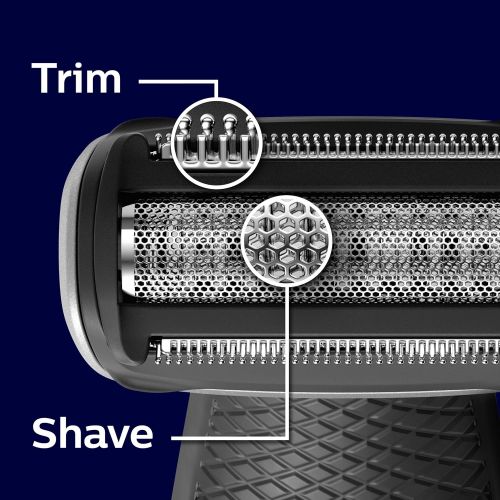 필립스 Philips Norelco Bodygroom Series 3500, BG5025/49, Showerproof Lithium-Ion Body Hair Trimmer for Men with Back Shaver
