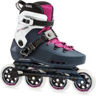 Rollerblade Maxxum Edge 90 Womens Adult Fitness Inline Skate, Sapphire and Raspberry, Premium Inline Skates