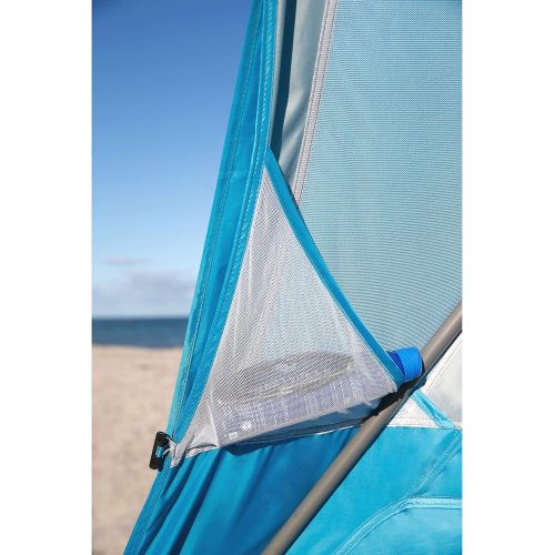 콜맨 Coleman Go Shade Backpack Sun Shade 7 x 7 Beach Shade Portable Sun Shelter