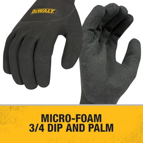  Dewalt DPG737L Thermal Insulated Grip Glove 2 In 1 Design, Large