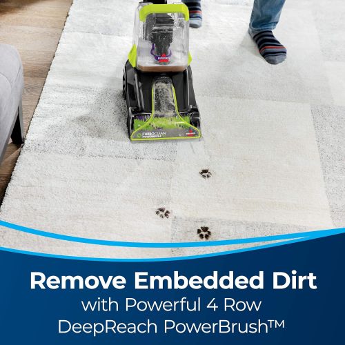  Bissell TurboClean PowerBrush Pet Carpet Cleaner, 2987,Green/ Black