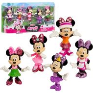Disney Junior Minnie Mouse 3-inch Collectible Figure Set, 5 Piece Set, Officially Licensed Kids Toys for Ages 3 Up by Just Play