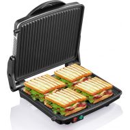 Panini Press Grill, Yabano Gourmet Sandwich Maker Non-Stick Coated Plates 11 x 9.8, Opens 180 Degrees to Fit Any Type or Size of Food, Stainless Steel Surface and Removable Drip Tr