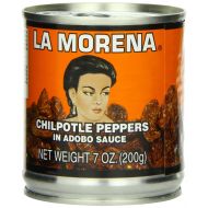 Los Chileros La Morena Chipotle Peppers in Adobo Sauce, 7 Ounce (Pack of 24)