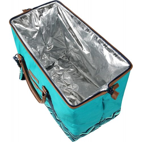  Arctic Zone Hot/Cold Insulated Picnic Satchel, Teal