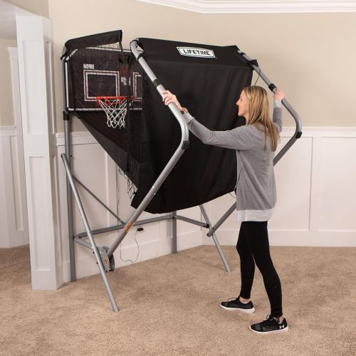 라이프타임 Lifetime 90648 Double Shot Deluxe Indoor Basketball Hoop Arcade Game