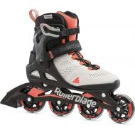 Rollerblade Macroblade 80 Womens Adult Fitness Inline Skate, Grey and Coral, Performance Inline Skates