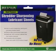 Nuova SP12 Shredder Sharpening & Lubricant Sheets, 12 Count