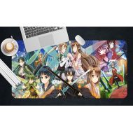 3D Sword Art Online Yuuki Asuna 628 Japan Anime Game Non-Slip Office Desk Mouse Mat Game AJ WALLPAPER US Angelia (W120cmxH60cm(47x24))