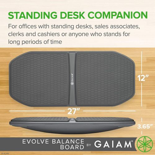  Gaiam Evolve Balance Board for Standing Desk