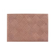 A1 Home Collections A1HCPR18-EP02 Doormat Parquet Eco-Poly Indoor/Outdoor Mat with Anti Slip Fabric Finish, Light Brown