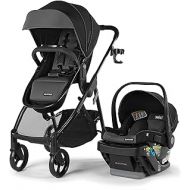 Summer Infant Summer Myria DLX Modular Travel System with the Affirm 335 DLX Rear-Facing Infant Car Seat, Slate Gray ? Convenient Stroller and Car Seat with Advanced Safety Features