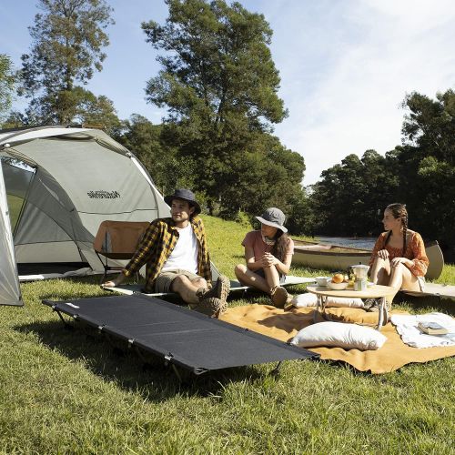  [아마존베스트]Naturehike Ultralight Folding Camping Cot Bed，Portable Compact Cot for Adults Camping,Hiking,Lightweight Backpackings,Heavy Duty Support 330 Lbs