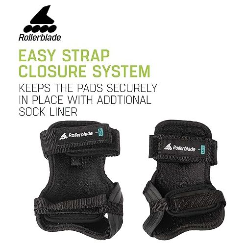 롤러블레이드 Rollerblade Skate Gear Wrist Pad Protective Gear, Unisex, Multi Sport Protection, Black