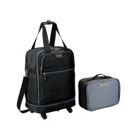 Biaggi Luggage Biaggi Zipsak Micro Fold Spinner Carry-On Suitcase - 22-Inch Luggage - As Seen on Shark Tank - Black