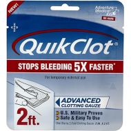 Adventure Medical Kits QuikClot Advanced Clotting Gauze - Flexible Hemostatic Medical Gauze - Stop Bleeding Faster with Quick Clotting Gauze - Survival Kit Supplies - 3