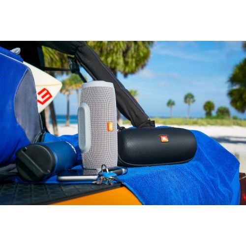 제이비엘 JBL Lifestyle Carry Case for Charge 4 Bluetooth Portable Speaker; Rugged EVA Shell with Weather Resistant Zippered Seal and Carabiner Style Clip (JBL-CHARGE4-CASE)