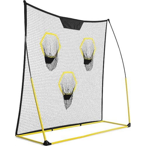 스킬즈 SKLZ Quickster Portable Football Training Net for Quarterback Passing Accuracy (7x7 Feet)