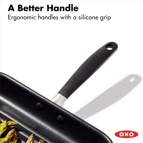 옥소 OXO Good Grips Nonstick Black Grill Pan, 11
