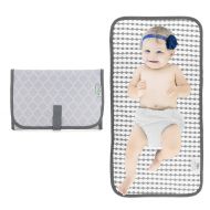 Comfy Cubs Baby Portable Changing Pad, Diaper Bag, Travel Mat Station, Grey Compact
