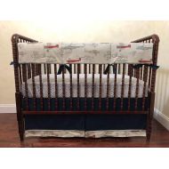 Just Baby Designs Inc Airplane Crib Bedding, 1-5 Piece Baby Crib Bedding Set, Baby Boy Bedding, Crib Rail Cover, Airplane Baby Bedding - Choose Your Pieces: Baby