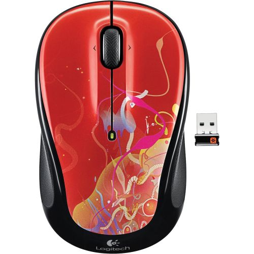 로지텍 Logitech Wireless Mouse M325 with Designed-for-Web Scrolling - Crimson Ribbons