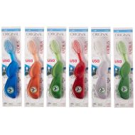 RADIUS Original Left Hand Toothbrush, Assorted Colors (Pack of 6)
