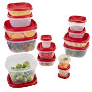 Rubbermaid Easy Find Lids Food Storage Containers, Racer Red, 28-Piece Set 1804698