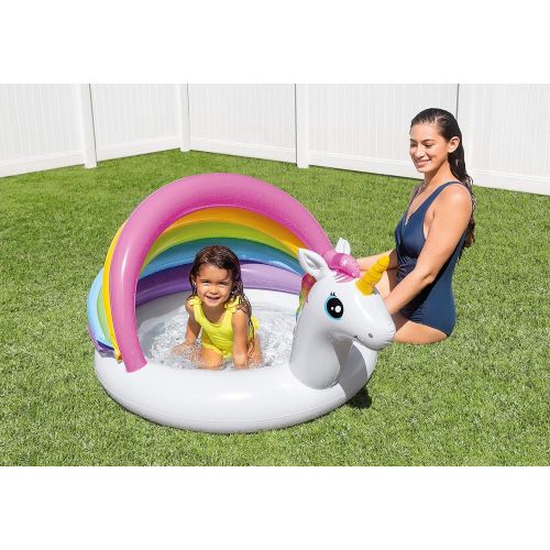 인텍스 Intex Unicorn Baby Pool, 50in x 40in x 27in, for Ages 1-3