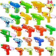 Sloosh 24 Packs Water Gun Party Favors, Assorted Colors Mini Water Blasters Summer Squirt Soaker Water Fighting Beach Pool Toys for Kids