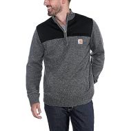 Carhartt Mens 103865 Quarter Zip Sweater - Small - Carbon Heather