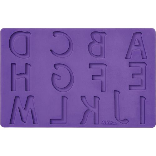  Wilton Silicone Letters and Numbers Fondant and Gum Paste Molds, 4-Piece - Cake Decorating Supplies: Kitchen & Dining