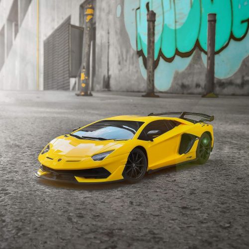  Lambo Remote Control Car, 1:24 Scale BEZGAR Officially Licensed RC Series, Electric Sport Racing Hobby Toy Car Model Vehicle, 2.4Ghz RC Car for Kids, Adults, Girls and Boys Holiday