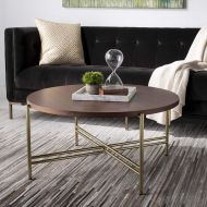 Safavieh SFV8107A Couture High Line Collection Cassie Stained Walnut Coffee Table