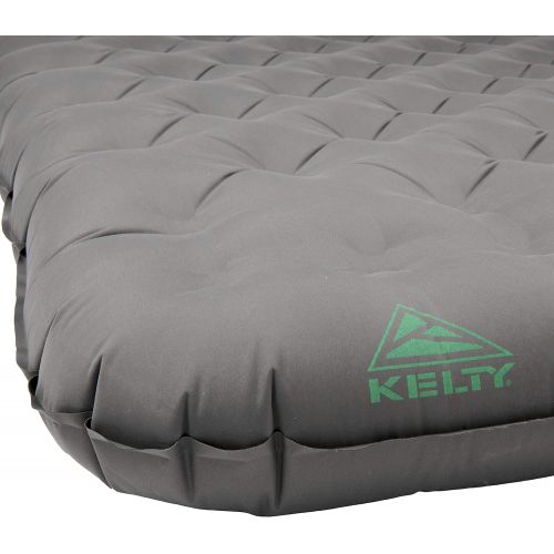  Kelty Kush Queen Air Bed W/Battery-Powered Pump, PVC-Free Queen Air Mattress, Comfy and Plush 6-inch Pad, Carry Bag Included - Indoor/Outdoor Camping Air Bed