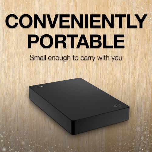  [아마존베스트]Seagate Portable 4TB External Hard Drive HDD  USB 3.0 for PC, Mac, Xbox, & PS4 - 1-Year Rescue Service (STGX4000400)