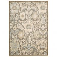 Rug Squared Springfield Floral Area Rug (SPG02), 3-Feet 9-Inches by 5-Feet 9-Inches, Grey