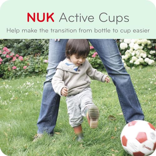 누크 NUK Active Sippy Cup, 10 oz, 2 Pack, 12+ Months, Timeless Collection, Amazon Exclusive