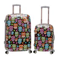 Colorful Rockland 2 Piece Upright Luggage Set
