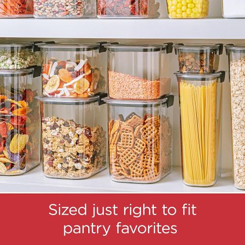  [아마존베스트]Rubbermaid Brilliance Pantry Organization & Food Storage Containers with Airtight Lids, Set of 10 (20 Pieces Total)