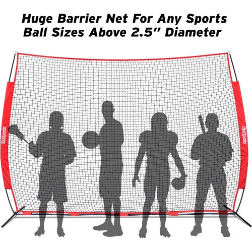  GoSports Portable 12 x 9 Sports Barrier Net - Great for Any Sport - Includes Carry Bag